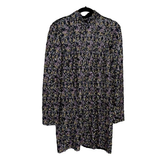 Jill Stuart Sequins High Neckline Noemi Mini Dress Multicolor Size 10 - Picture 3 of 9